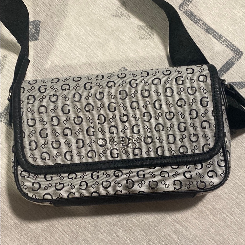 Guess Monogram Crossbody Bag